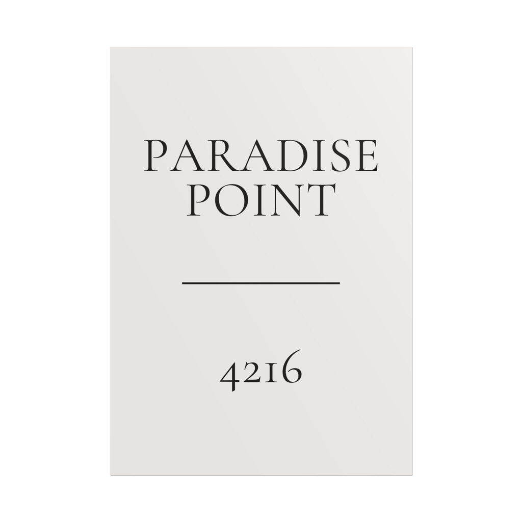 Personalised Suburb Print, Custom Postcode Print, Soft Mono, Australia Wall Art, A2 A3 Housewarming Gift, Moving Away Gift