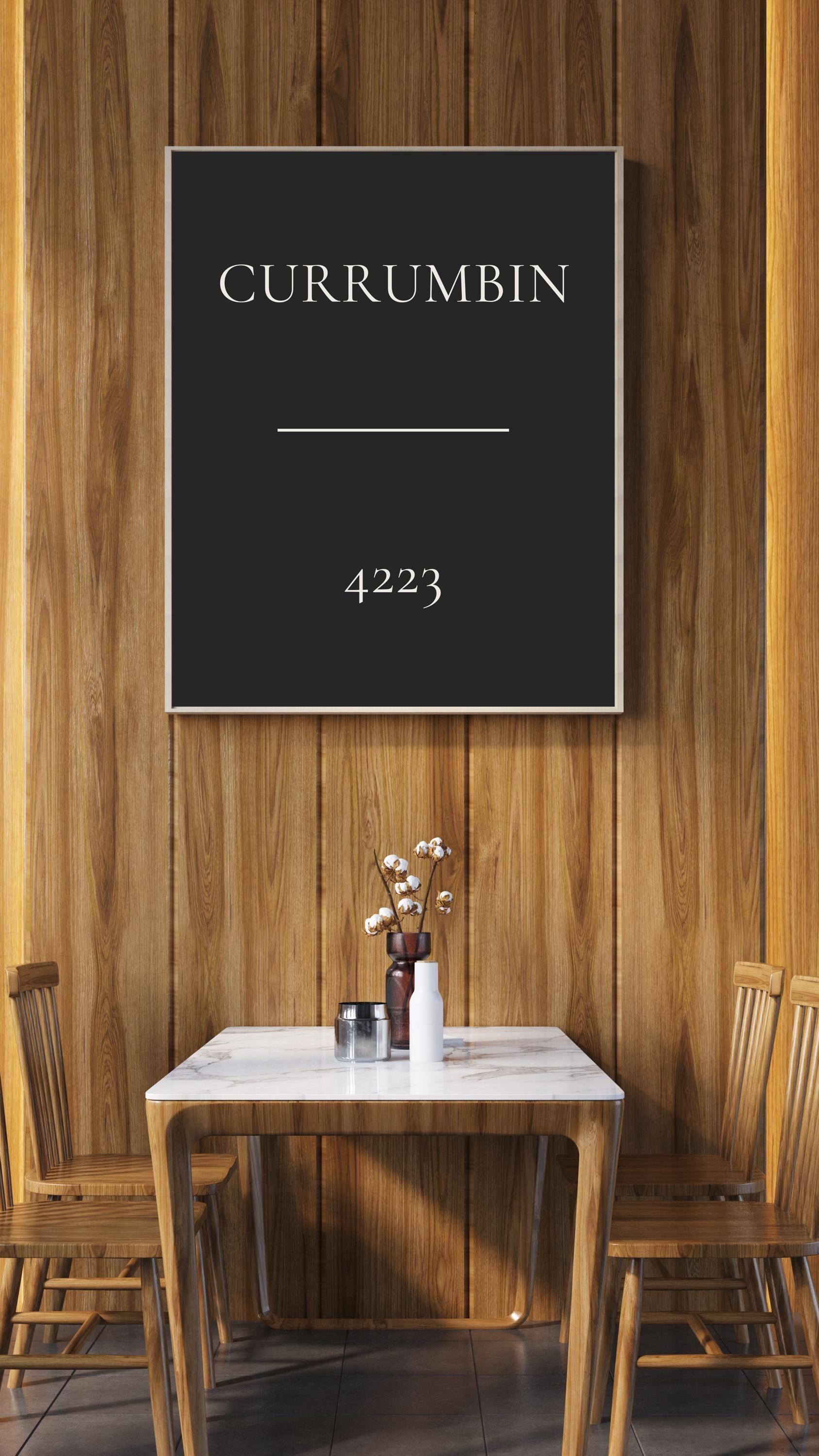 Personalised Suburb Print, Custom Postcode Print, Charcoal, Australia Wall Art, A2 A3, Housewarming Gift, Moving Away Gift
