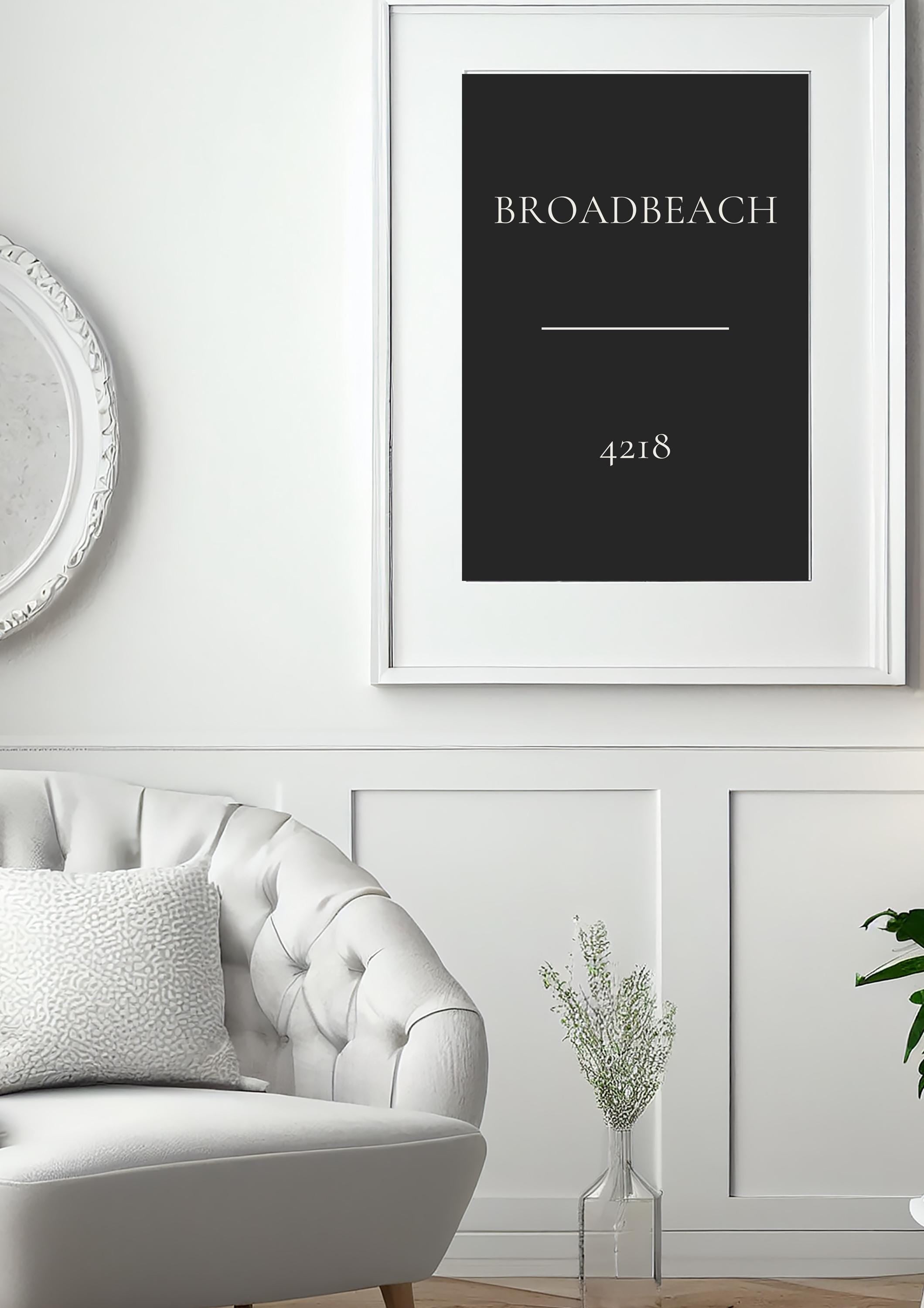 Personalised Suburb Print, Custom Postcode Print, Charcoal, Australia Wall Art, A2 A3, Housewarming Gift, Moving Away Gift